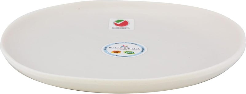 MODA CUCINA Melamine Dinner Plate - ivory 27cm - Image 2